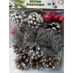 Zestaw Świąteczny 120g , susz do wianków, stoików, na choinkę, art. florystyczne / nr. 8
